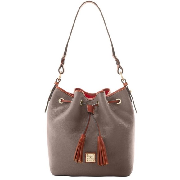Dooney & Bourke Leather TASHA Drawstring bag. Brand new!! 💗💗💗 - Picture 1 of 8